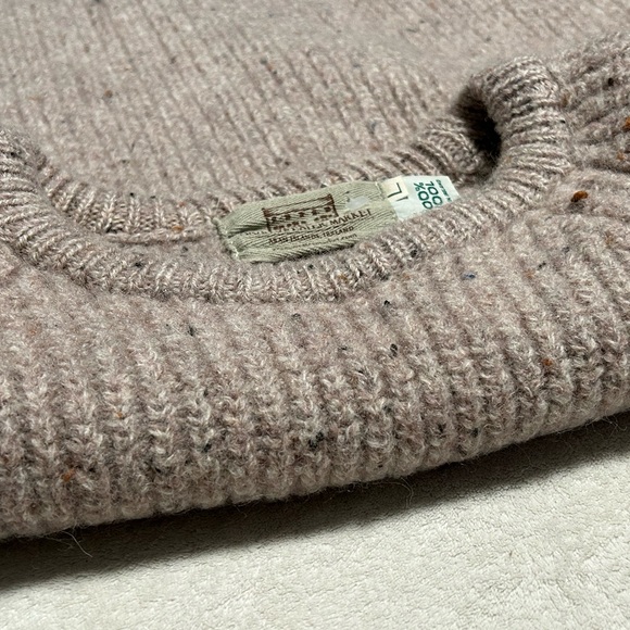 Aran Sweater Market Ireland Irish Pure Wool Chunky Knit Sweater Blush Pink - Picture 5 of 6